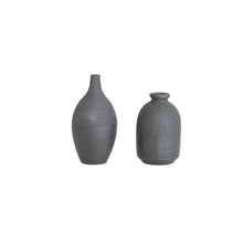 Load image into Gallery viewer, Decorative Handmade Terra-cotta Mini Vase, Black Chalkboard Finish, 2 Styles