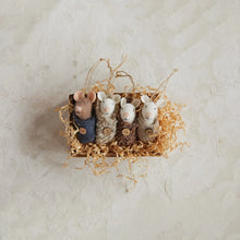 Load image into Gallery viewer, Wool Felt Baby Mouse in Swaddle Ornament