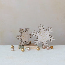 Load image into Gallery viewer, Handmade Mango Wood Snowflake