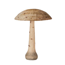 Load image into Gallery viewer, Carved Wood Mushroom w/ Dots Decor