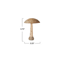 Load image into Gallery viewer, Carved Wood Mushroom w/ Dots Decor