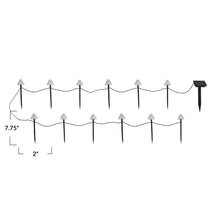 Load image into Gallery viewer, White and Black LED Solar Powered Mushroom Light Stakes