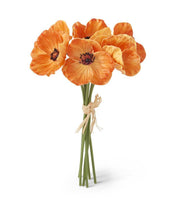 Load image into Gallery viewer, 11 Inch Real Touch Mini Poppy Bundle (6 Stems)