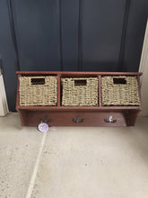 Load image into Gallery viewer, Finley Hanging 3- Wicker Basket Wall Rack