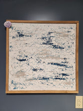 Load image into Gallery viewer, White and Blue Textured Wall Decor
