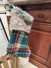 Load image into Gallery viewer, 14"H Fabric Flannel Stocking