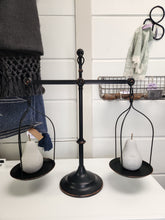 Load image into Gallery viewer, Antique Brass Metal Double Scale Decor