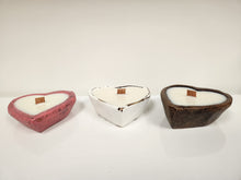 Load image into Gallery viewer, Scented Candle in Heart-Shaped Wood Bowl