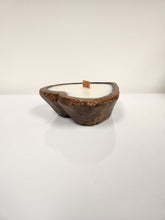 Load image into Gallery viewer, Scented Candle in Heart-Shaped Wood Bowl