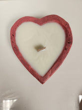 Load image into Gallery viewer, Scented Candle in Heart-Shaped Wood Bowl
