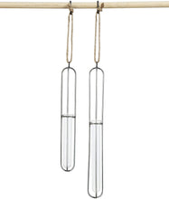 Load image into Gallery viewer, Metal and Glass Hanging Test Tube Vase