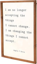 Load image into Gallery viewer, &quot;I Am No Longer&quot; Wood Framed Wall Decor
