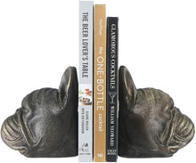 Load image into Gallery viewer, Dog Head Bookends with Antique Finish, Set of 2