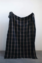 Load image into Gallery viewer, Woven Cotton Blend Throw with Fringe