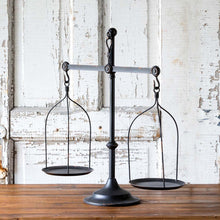 Load image into Gallery viewer, Antique Brass Metal Double Scale Decor