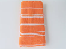Load image into Gallery viewer, Orange Turkish Throw