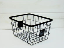 Load image into Gallery viewer, Black Metal Basket