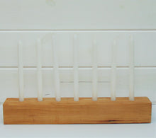Load image into Gallery viewer, 7-Hole Wooden Candlestick Holder Centerpiece