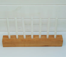 Load image into Gallery viewer, 7-Hole Wooden Candlestick Holder Centerpiece