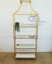 Load image into Gallery viewer, Gold 5-Tier Shelf