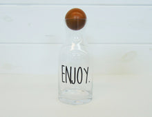 Load image into Gallery viewer, Glass Decanter W/ Wood Stopper