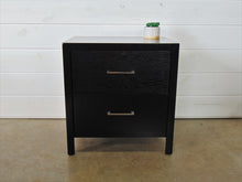 Load image into Gallery viewer, Black Wooden Nightstand
