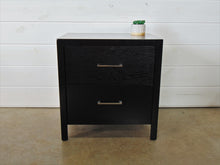 Load image into Gallery viewer, Black Wooden Nightstand