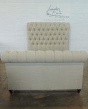 Load image into Gallery viewer, Beige Tufted Full Bed Frame