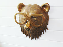 Load image into Gallery viewer, Beatrice Bear Wall Mount – Gold Animal Decor