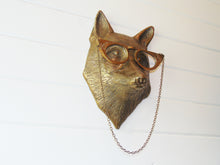 Load image into Gallery viewer, Eloise Brass Fox Wall Mount – Elegant Animal Decor