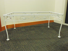 Load image into Gallery viewer, White Metal Outdoor Coffee Table