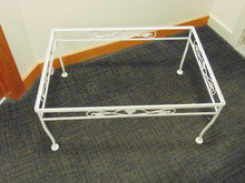 Load image into Gallery viewer, White Metal Outdoor Coffee Table