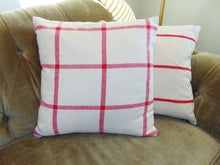 Load image into Gallery viewer, Red Striped Throw Pillow