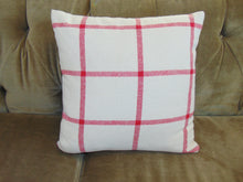 Load image into Gallery viewer, Red Striped Throw Pillow