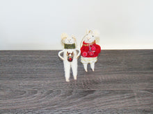Load image into Gallery viewer, Wool Felt Mouse in Outfit Ornament