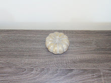 Load image into Gallery viewer, Small Cement Pumpkin w/ Gold Glitter

