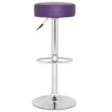 Load image into Gallery viewer, Purple Jude Swivel Bar Stool