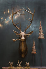 Load image into Gallery viewer, Frankie Brass Stag Head Wall Mount (Pre-order)