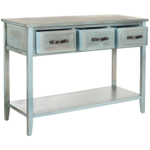Distressed Pale Blue Aiden Console Table (Sofa Table)