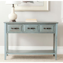 Load image into Gallery viewer, Distressed Pale Blue Aiden Console Table (Sofa Table)
