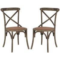 Load image into Gallery viewer, Weathered Gray Franklin X Back Farmhouse Chair