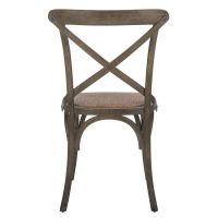 Load image into Gallery viewer, Weathered Gray Franklin X Back Farmhouse Chair