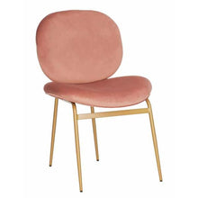 Load image into Gallery viewer, CLEARANCE Pink / Dusty Rose Gold Velvet Side Chair