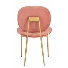 Load image into Gallery viewer, CLEARANCE Pink / Dusty Rose Gold Velvet Side Chair
