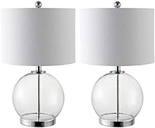 Load image into Gallery viewer, Lonni Clear / Chrome Table Lamp