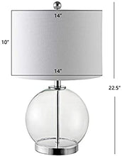 Load image into Gallery viewer, Lonni Clear / Chrome Table Lamp
