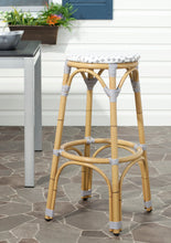Load image into Gallery viewer, Kipnuk Indoor/Outdoor Bar Stool Grey/White

