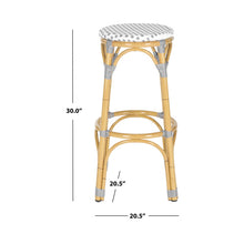 Load image into Gallery viewer, Kipnuk Indoor/Outdoor Bar Stool Grey/White
