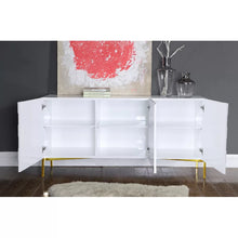 Load image into Gallery viewer, CLEARANCE Malcom 64" Wide White Sideboard/Credenza