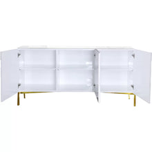 Load image into Gallery viewer, CLEARANCE Malcom 64" Wide White Sideboard/Credenza